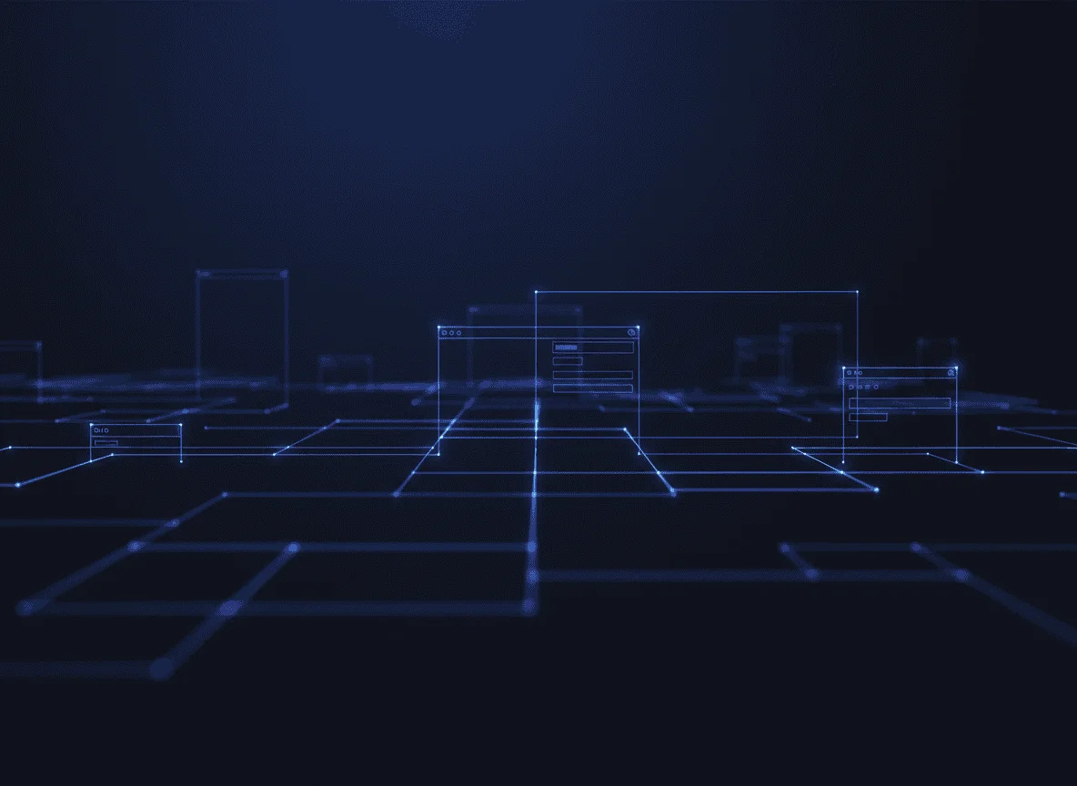 firefly gemini flash “abstract website wireframe background, soft dark gradient, subtle glowing ui lines, 177533